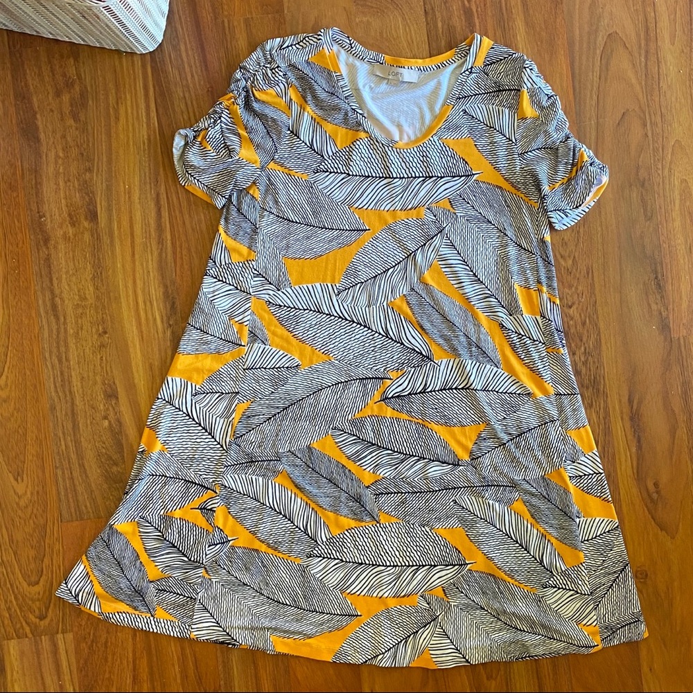 LOFT super soft feather tunic dress